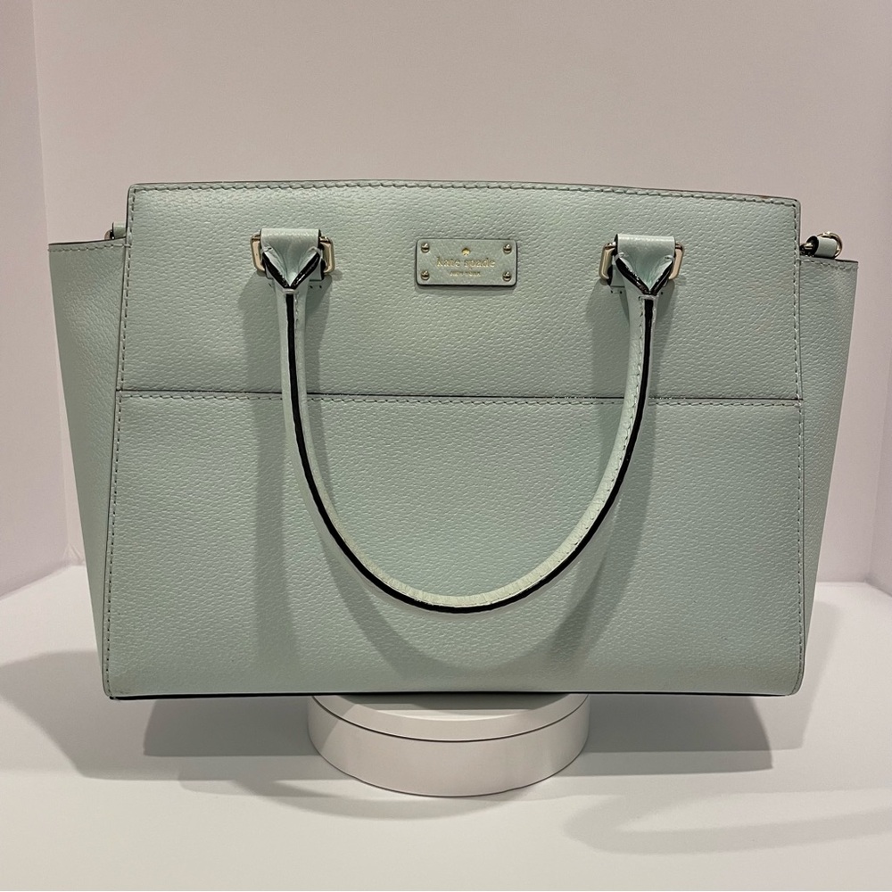Kate Spade Purse/Handbag - Madison Saffiano Leather Medium Satchel, Mint Green
